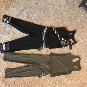 Two brand new workout outfits with tags